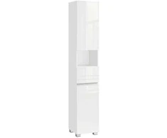 Songmics Vasagle Vonios spintelė 30 x 30 x 170 cm su reguliuojamomis lentynomis