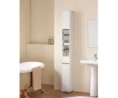 Vonios spinta, SoBuy BZR34-WN, 20x20x180 cm
