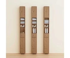 Vonios spintelė, SoBuy BZR34-II-PF, 20x20x180 cm, natūrali mediena