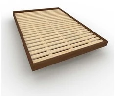 WOODMAN Dvigulė lova, Carre, 207x147 cm, Riešutmedis
