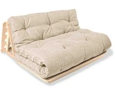 WOODMAN Futono Sofa, Layti 140, 140x115x80 cm, Kremo spalva