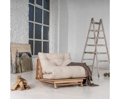 WOODMAN Futono Sofa, Layti 90, 90x115x80 cm, Kremo spalva