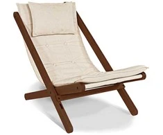 WOODMAN Gulėjimo kėdė, Allegro, 108x62x85 cm, Riešutmedis