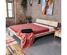 WOODMAN Loft Dvigulė Lova, 140x200 cm, Natūrali