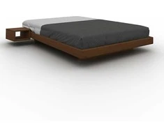 WOODMAN Naktinis staliukas, Carre, 0,4x0,32x0,14 m, Riešutas
