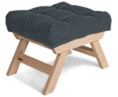 WOODMAN Pufas, Allegro, 55x47x43 cm, Grafito spalva