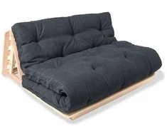 WOODMAN Sofa, Layti, 1.4x1.15x0.8 m, Grafitinis