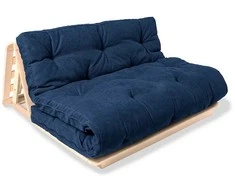 WOODMAN Sofa, Layti, 1.4x1.15x0.8 m, Mėlyna