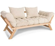 WOODMAN Sofa-lova, "Allegro", 170x83 cm, Kremo spalva