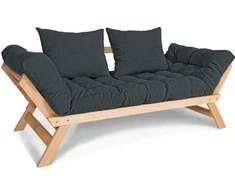 WOODMAN Sofa-lova, Allegro, 170x83 cm, Grafito spalva