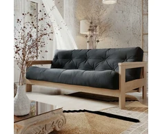 WOODMAN Sofa-lova, MEXICO, 210x105 cm, Grafito spalva