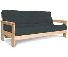 WOODMAN Sofa-lova, MEXICO, 210x105 cm, Grafito spalva