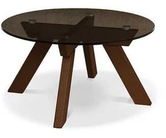 WOODMAN Kavos staliukas Allegro, riešutas, 38 cm