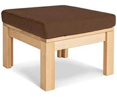 WOODMAN Stalas-Pufas, Meksika, 0.51x0.51x0.38 m, Rudas