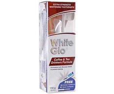 White Glo Baltas GLO COFFEE &amp; TEA DRINKERS FORMULA dantų pasta, 150 g