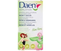 Daen Depilation DAEN BIKINI &amp; UNDERARMS depiliacinės šalto vaško juostelės (16 vnt.)