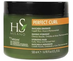 HS MILANO PERFECT CURL HYDRATING plaukų kaukė, 500 ml