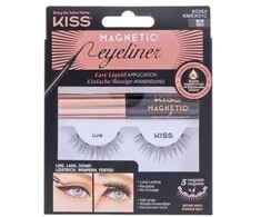 KISS MAGNETIC magnetinės dirbtinės blakstienos ir magnetinė akių kontūro plunksnelė