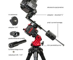 Star Žvaigždžių nuotykių ieškotojo MINI astrofotografijos galvutė