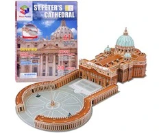 Dėlionė Jokomisiada 3D Puzzle St. Peter's Basilica Vatican 61 pcs spatial puzzle ZA1578