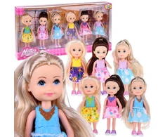 Jokomisiada Žavingos mini lėlės, su kuriomis galima žaisti. Lėlė 12 cm, 6 vnt. ZA4755