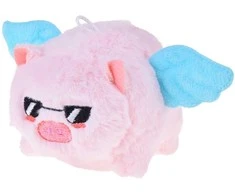 Jokomisiada Adorable Plush Pig Keychain with Spinning Tail ZA5680