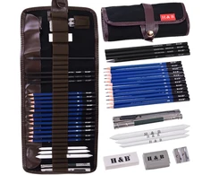Dėlionė Jokomisiada Art Set for Sketching and Drawing Pencils Graphite Carrying Case AP0127