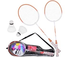 Jokomisiada Badminton set in a zipped case Rackets + shuttlecocks SP0819