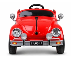 Jokomisiada Baterija-powered car for children, red retro, rocking effect, PA0349