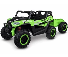 Jokomisiada Baterija-powered car for children, two-seater BUGGY 4x4, trailer PA0342