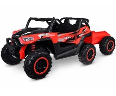 Jokomisiada Baterija-powered car for children, two-seater BUGGY 4x4, trailer PA0342