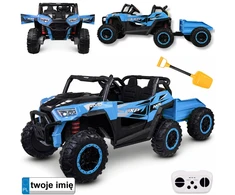 Jokomisiada Baterija-powered car for children, two-seater BUGGY 4x4, trailer PA0342