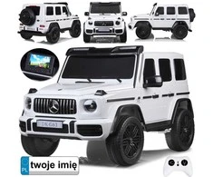 Jokomisiada Baterija-powered car Mercedes G class 63 AMG 4x4 Panel Radio 2 persons PA0309