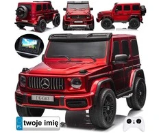 Jokomisiada Baterija varomas automobilis Mercedes G class 63 AMG 4x4 Panel Radio 2 asm PA0309