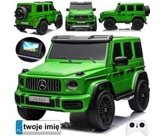 Jokomisiada Baterija-powered car Mercedes G class 63 AMG 4x4 Panel Radio 2 persons PA0309