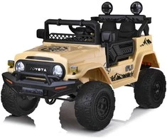 Akumuliatorinis automobilis vaikams Jokomisiada Toyota FJ CruiserHilux PA0301 | spalva: smėlio