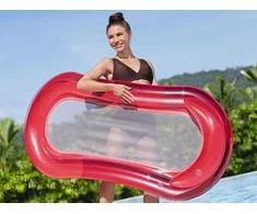 Bestway Inflatable mattress with mesh Vanduo lounger Raudonas 160cm 43103