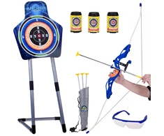 Jokomisiada Bow, Arrows and Shield - Large Archer Set - 2 Play Options SP0868