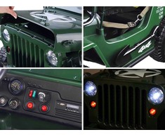 Jokomisiada Automobilis trims asmenims su akumuliatoriumi J E E P Willys pilot PA0249