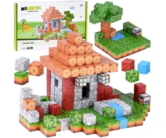 Jokomisiada CHATKA magnetic blocks - construction cubes and pikselių 312 pieces ZA 6350