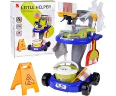 Jokomisiada Children's cleaning set - trolley with accessories and vacuum cleaner ZA5873
