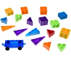 Jokomisiada Colourful Magnetic Construction Blocks 100-Piece Set ZA6352