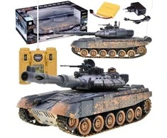 Jokomisiada Controlled TANK T90 shoots rides lit RC0373