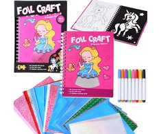 Jokomisiada Creative 2-in-1 holographic coloring book Fairytale princesses ZA6335
