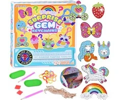 Jokomisiada Do it yourself DIY Fairytale collage - diamond embroidery - key rings ZA6021