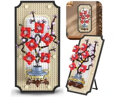 Jokomisiada Decorative blocks Flowers in a vase in the picture ZA6370