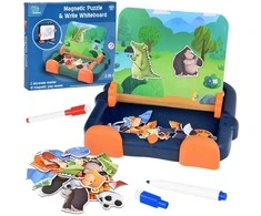 Dėlionė Jokomisiada Magnetic board 2in1 magnetic puzzle animal drawing board ZA5157