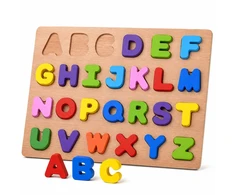 Dėlionė Jokomisiada Wooden puzzle ALPHABET LETTERS educational puzzle - 26 pieces ZA6575