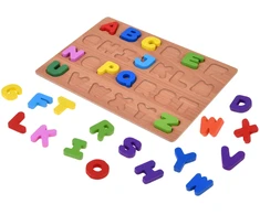 Dėlionė Jokomisiada Wooden puzzle ALPHABET LETTERS educational puzzle - 26 pieces ZA6575