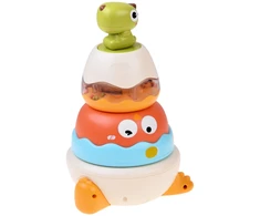 Jokomisiada Dinosaur Sensory Stacking Tower for Children – Rattle and Puzzle ZA6584